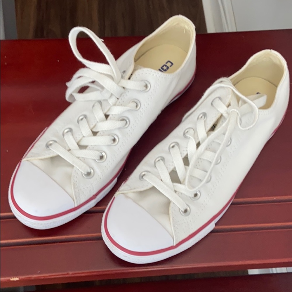 Converse All Star white sneakers - barely worn!